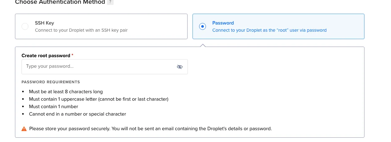 Choose Auth Method