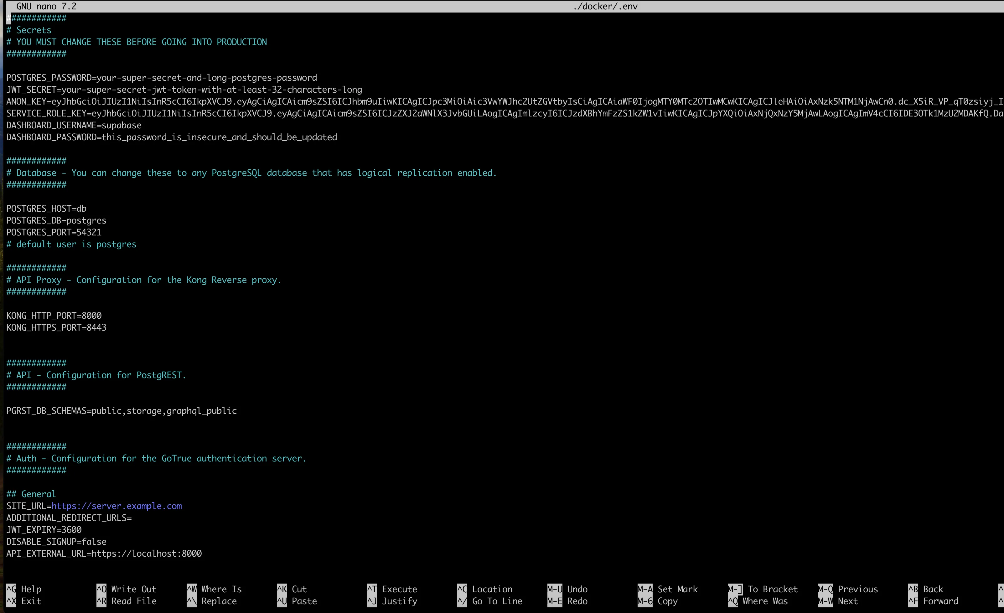 Nano Editor